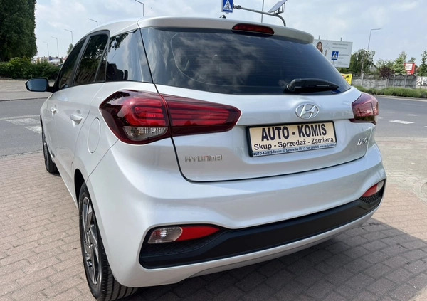Hyundai i20 cena 46500 przebieg: 56000, rok produkcji 2019 z Piotrków Trybunalski małe 254